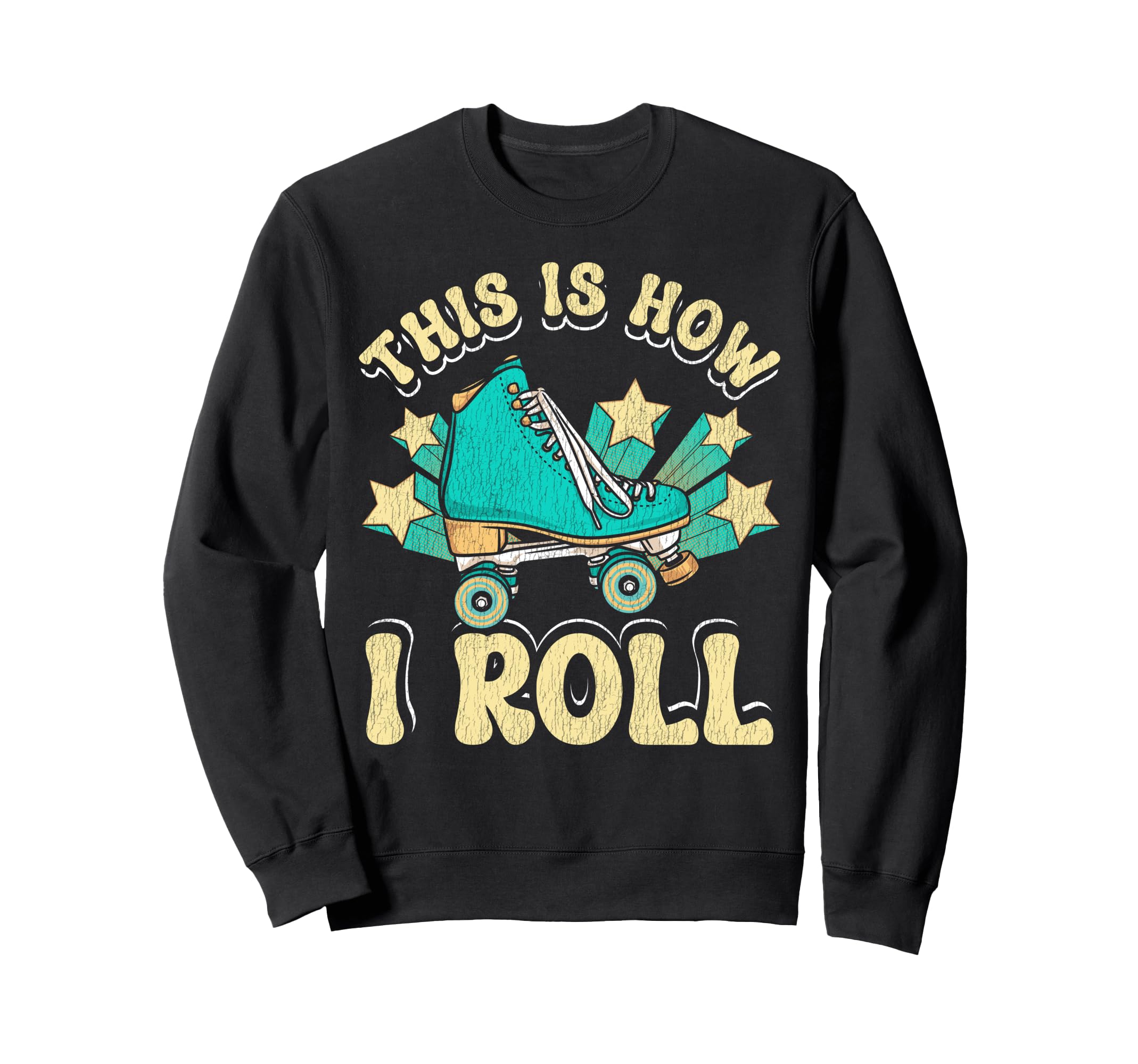Roller Skating Skate 1970S This Is Sweatshirt - Custom Art Print Men Women - T-Shirt, Sweatshirt, Hoodie
