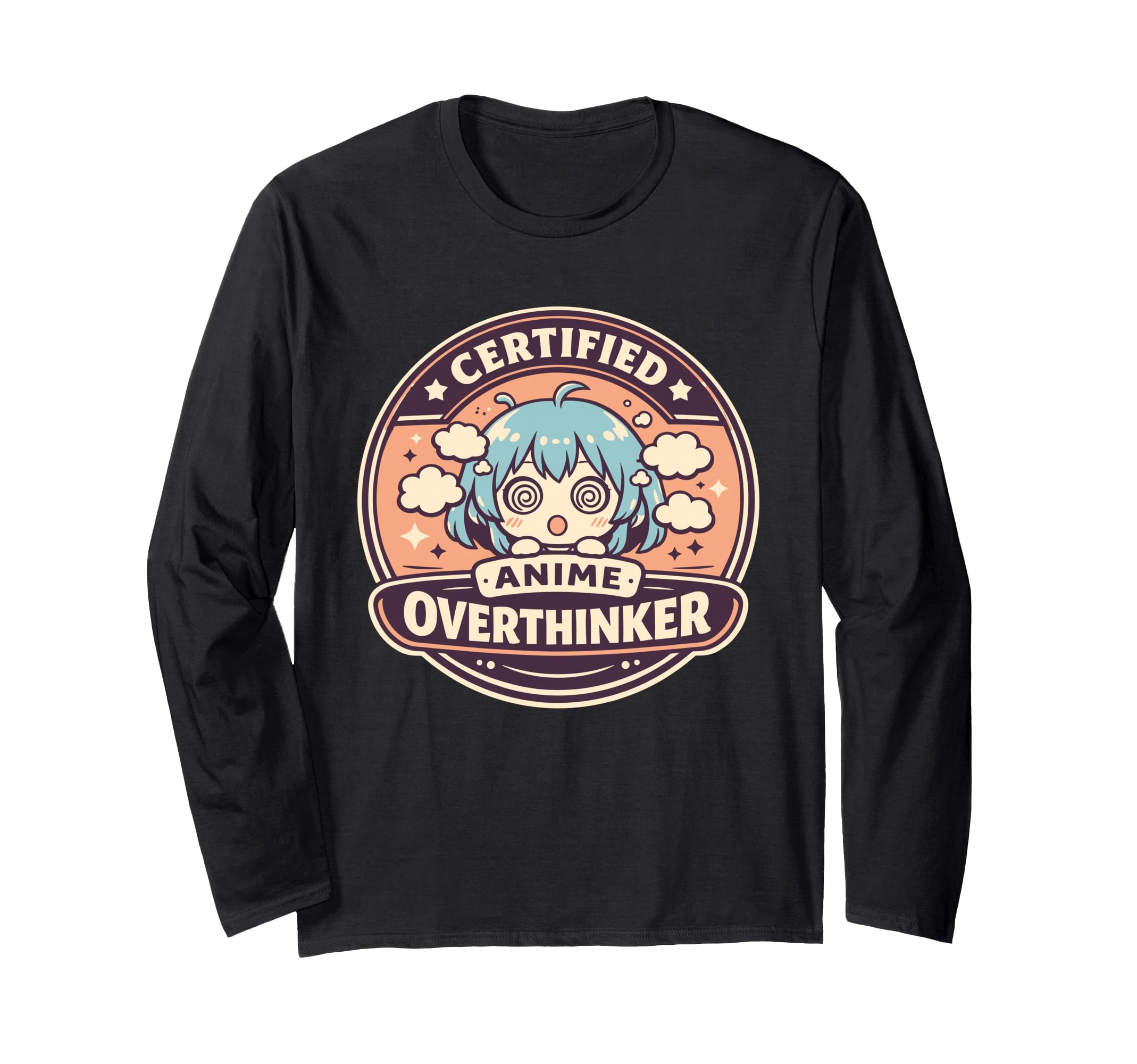 Anime Anxiety Overthinking Weeb T-Shirt - Aesthetic Graphic for Adults - T-Shirt, Sweatshirt, Hoodie