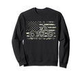Patriotic Motorcycle American Us Flag Sweatshirt - Graphic Print Men Women - T-Shirt, Sweatshirt, Hoodie