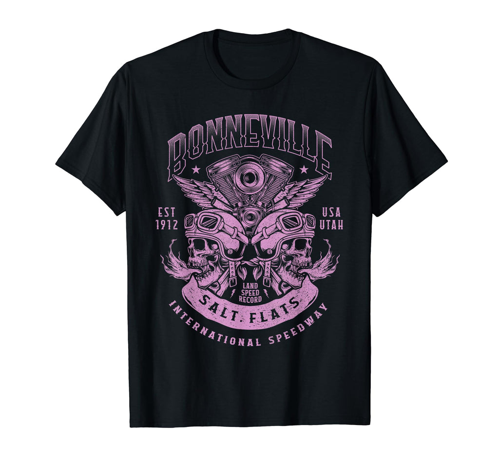 Bonneville Salt Flats Motorcycle T-Shirt - Aesthetic Graphic for Adults - T-Shirt, Sweatshirt, Hoodie