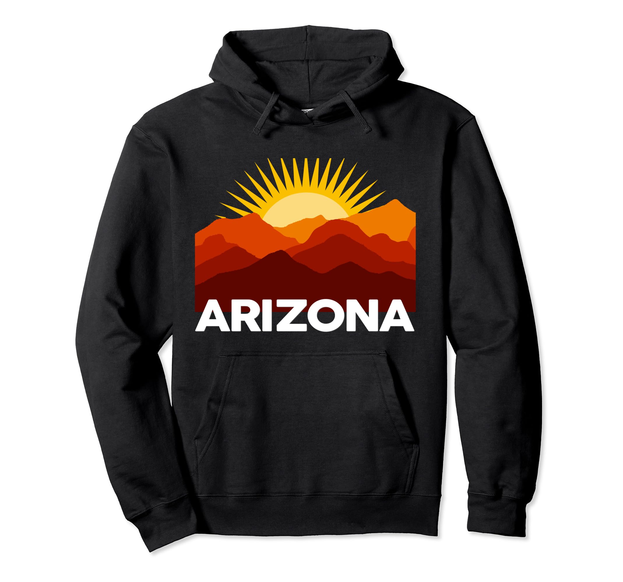 Arizona Mountain Sunset Southwest Hoodie - Casual Everyday Wear for Adults - T-Shirt, Sweatshirt, Hoodie