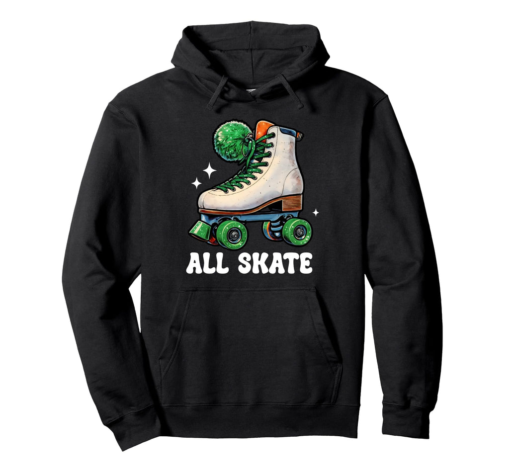 80S Funny All Skate Rolleskates Skating Hoodie - Unique Graphic Men Women - T-Shirt, Sweatshirt, Hoodie