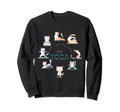 Cat Yoga Poses Practicing Sweatshirt - Novelty Apparel Men Women - T-Shirt, Sweatshirt, Hoodie