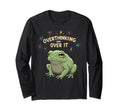 Funny Tired Frog Meme Overthinker T-Shirt - Casual Everyday Wear Men Women - T-Shirt, Sweatshirt, Hoodie