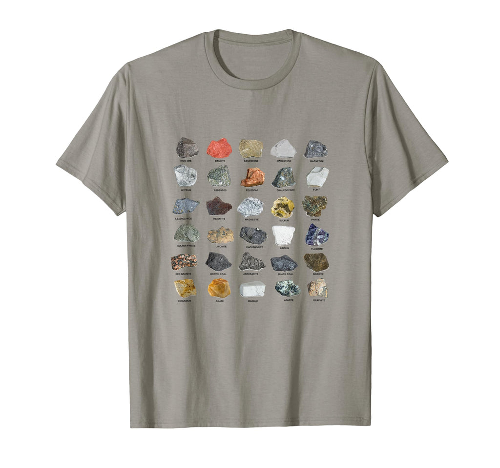 Gems And Crystals Ores And Minerals Rock T-Shirt - Minimalist Print Unisex - T-Shirt, Sweatshirt, Hoodie