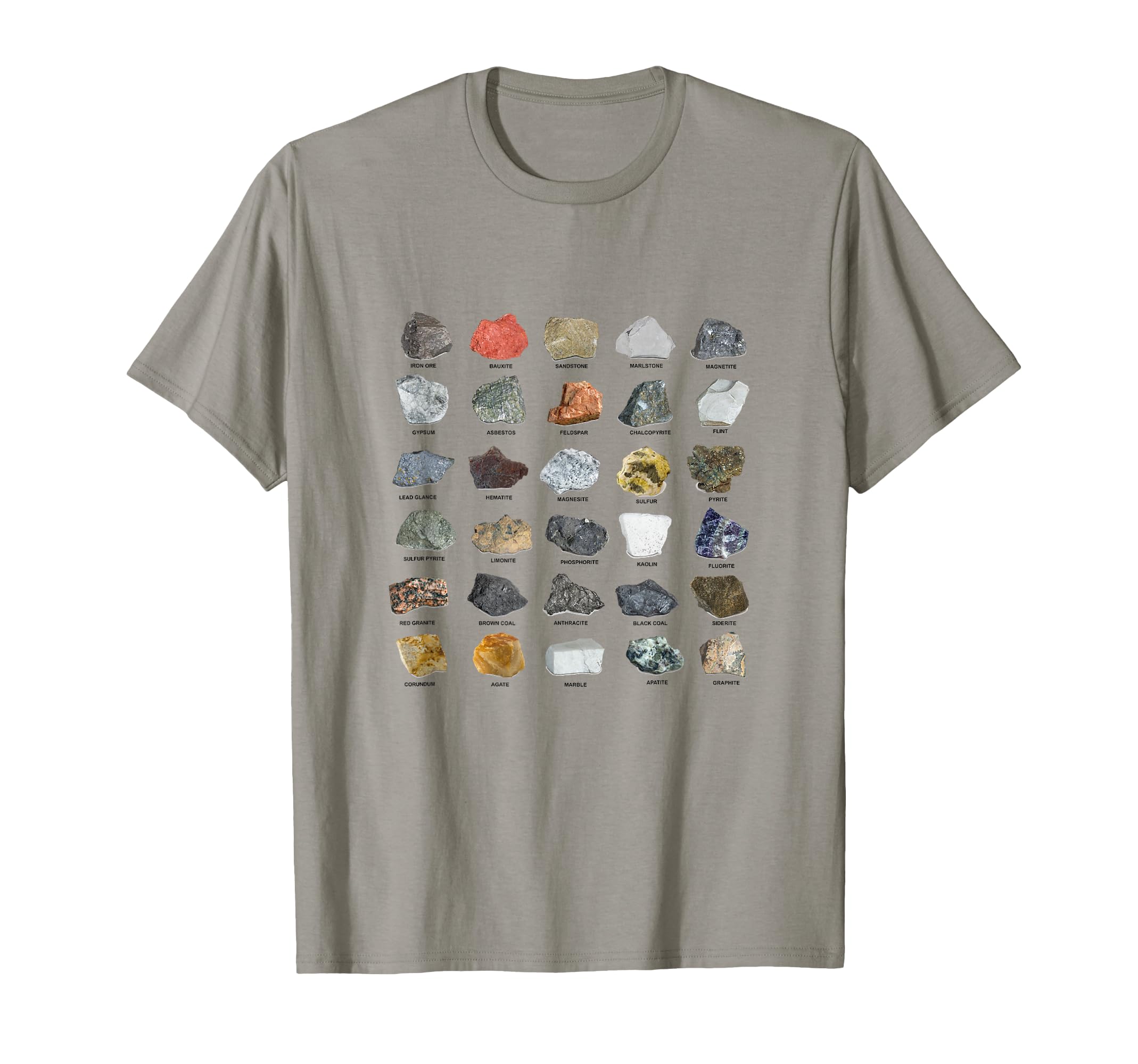 Gems And Crystals Ores And Minerals Rock T-Shirt - Minimalist Print Unisex - T-Shirt, Sweatshirt, Hoodie