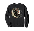 Gypsy Tattoo Traditional Moon Art Sweatshirt - Graphic Print for Adults - T-Shirt, Sweatshirt, Hoodie