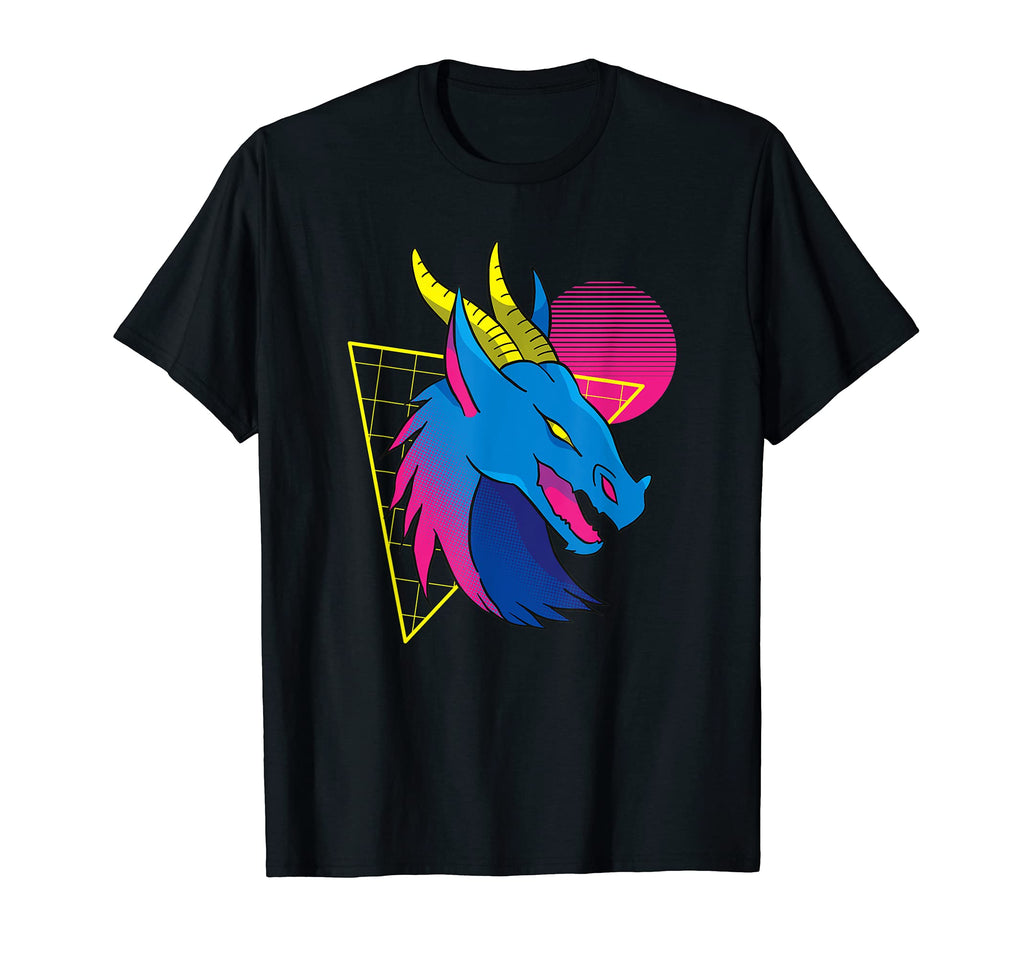 Synthwave Vaporwave Dragon Indie T-Shirt - Aesthetic Graphic for Adults - T-Shirt, Sweatshirt, Hoodie