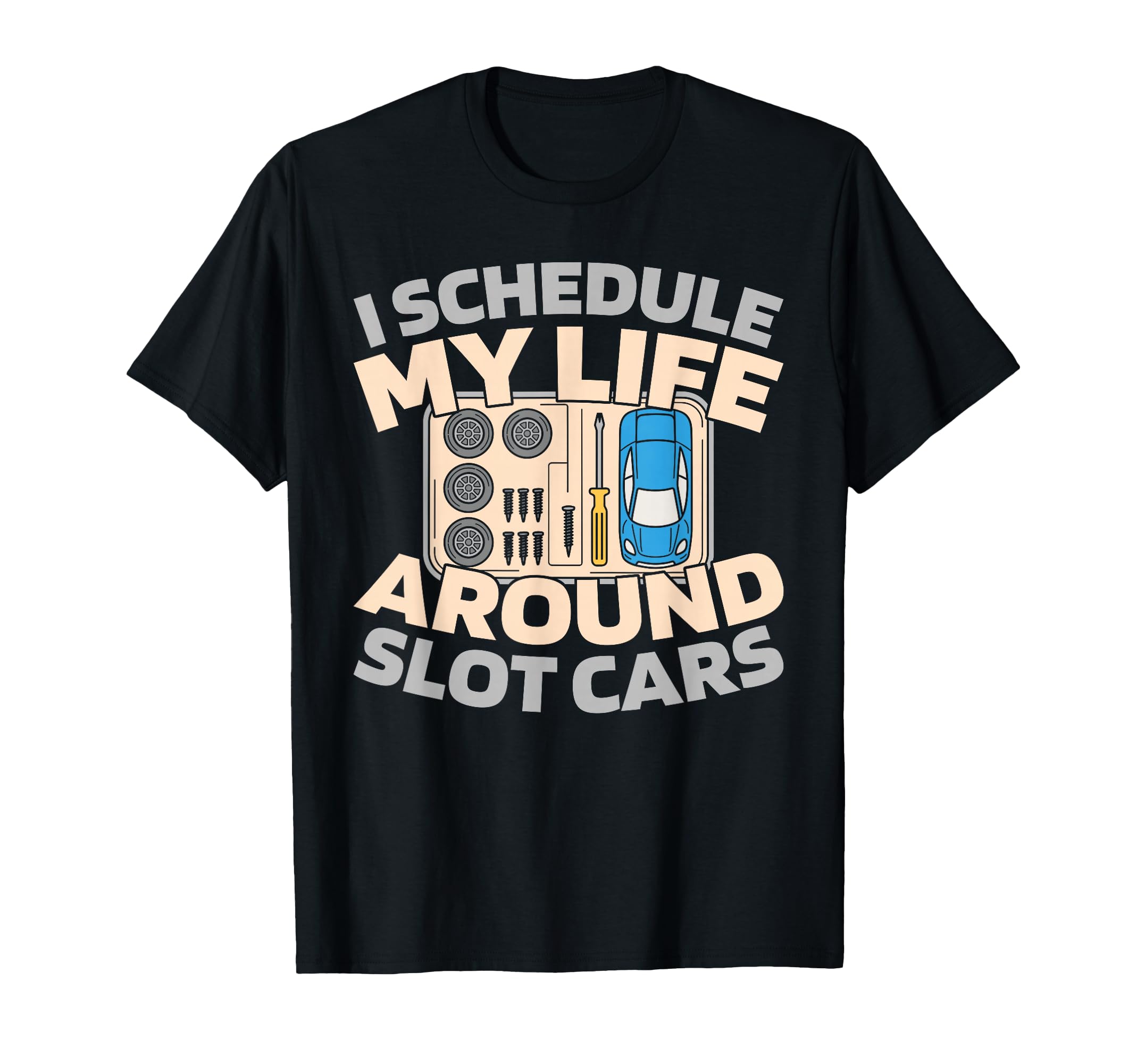 Slot Cars Hobby Track Miniature Slot T-Shirt - Custom Art Print Men Women - T-Shirt, Sweatshirt, Hoodie