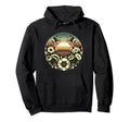 Floral Horizon Sunset Charm Hoodie - Aesthetic Graphic for Adults - T-Shirt, Sweatshirt, Hoodie