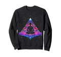 Synthwave Astronaut Cyberpunk 80S Sci Sweatshirt - Unique Graphic Unisex - T-Shirt, Sweatshirt, Hoodie