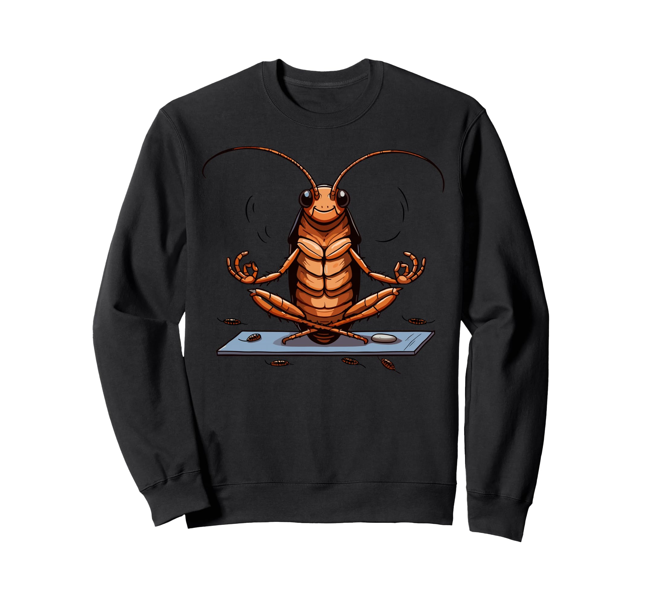 Meditation Cockroach Yoga Pose Sweatshirt - Trendy Graphic for Adults - T-Shirt, Sweatshirt, Hoodie