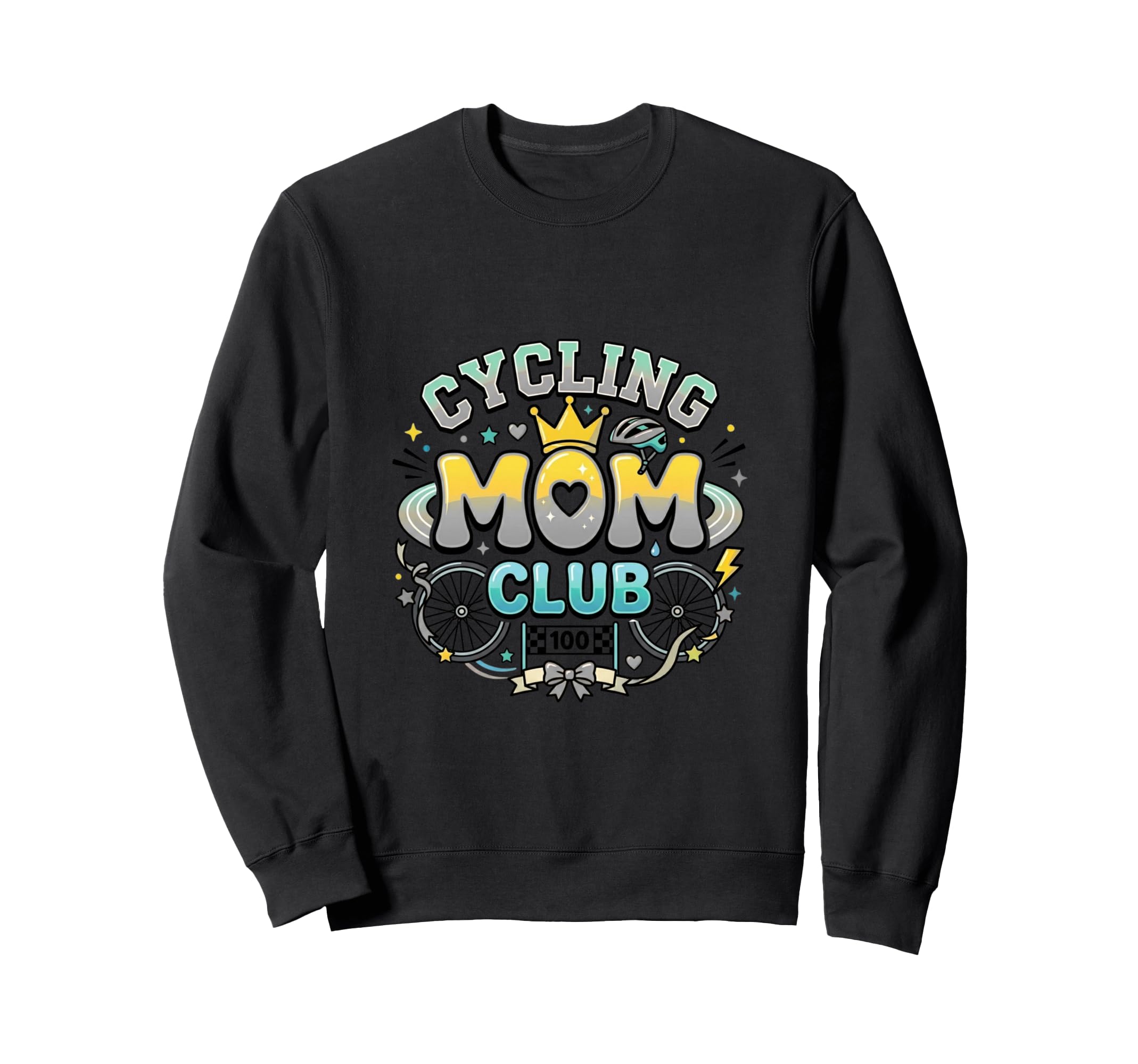 Cycling Mom Club Bike Sweatshirt - Unique Graphic Unisex - T-Shirt, Sweatshirt, Hoodie