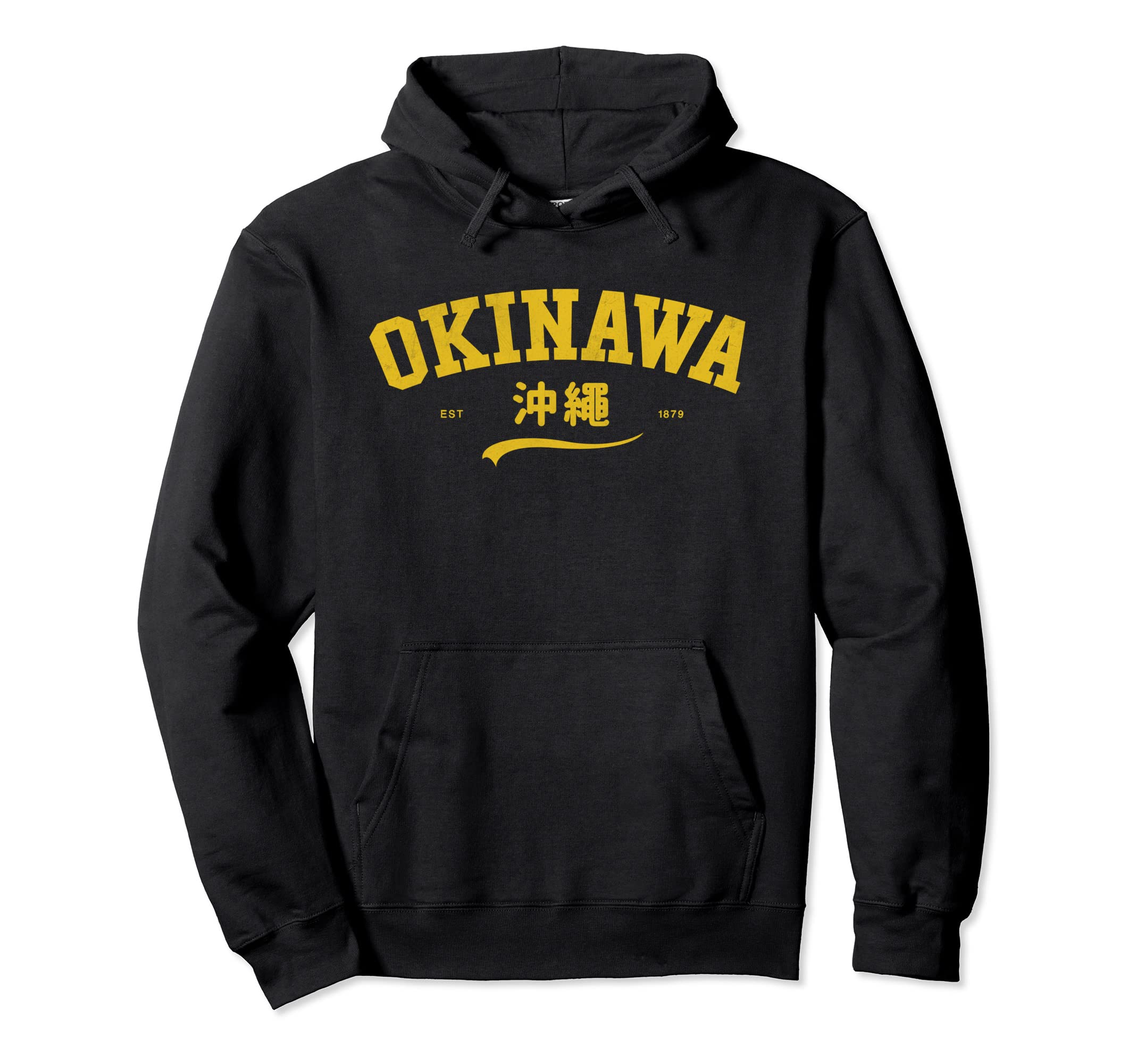 Okinawa Japan 70S 80S Kanji City Hoodie - Minimalist Print Unisex - T-Shirt, Sweatshirt, Hoodie