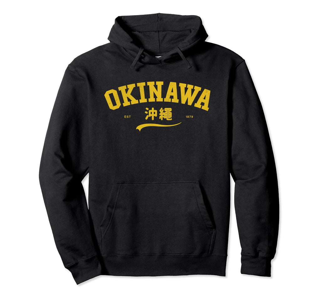 Okinawa Japan 70S 80S Kanji City Hoodie - Minimalist Print Men Women - T-Shirt, Sweatshirt, Hoodie