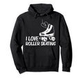 Roller Skating Disco Derby Skates Hoodie - Unique Graphic Men Women - T-Shirt, Sweatshirt, Hoodie