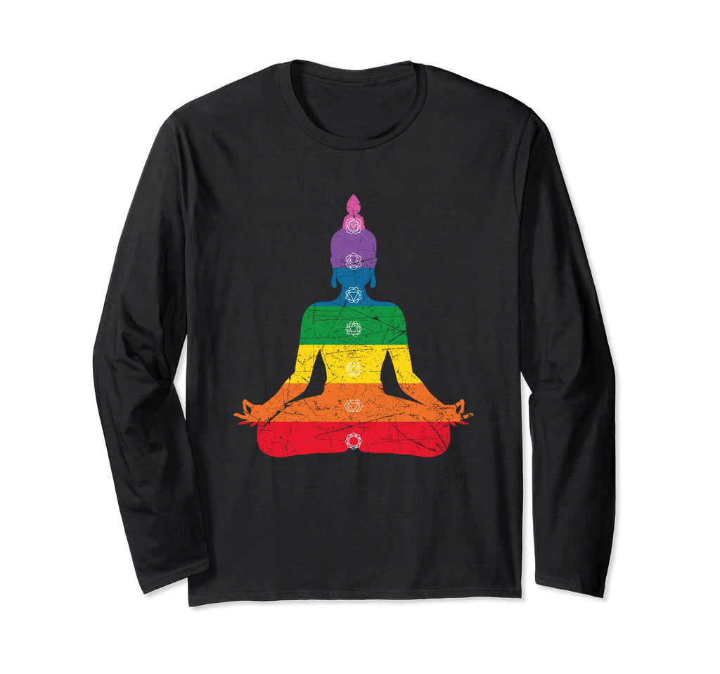 Seven Chakras Tree Funny Chakra T-Shirt - Minimalist Print Men Women - T-Shirt, Sweatshirt, Hoodie