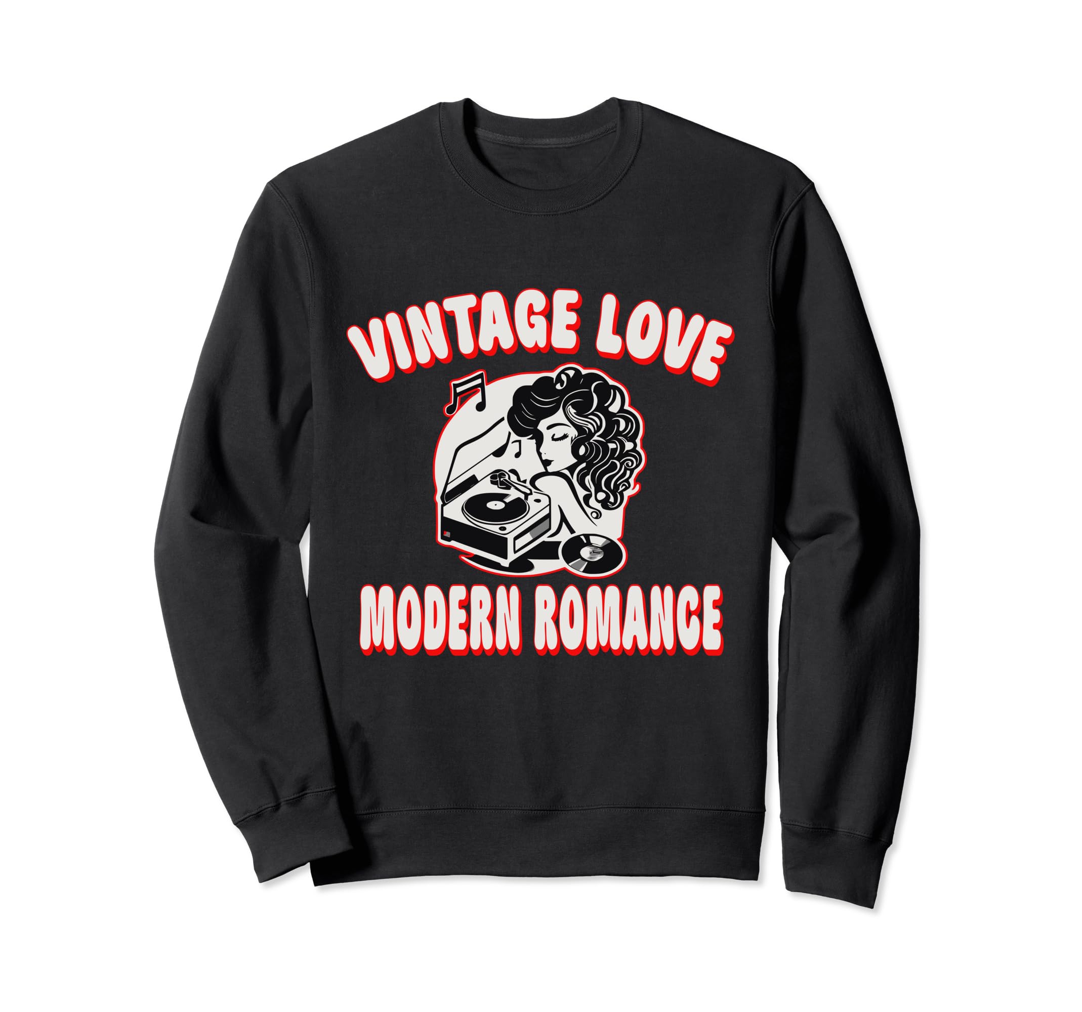 Romantic Love Modern Romance Vinyl Sweatshirt - Unique Graphic for Adults - T-Shirt, Sweatshirt, Hoodie