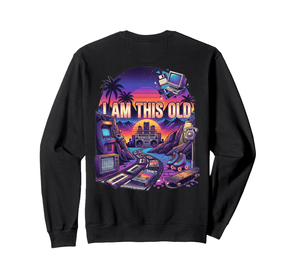 Synthwave 80S 90S Nostalgia Sweatshirt - Casual Everyday Wear Men Women - T-Shirt, Sweatshirt, Hoodie