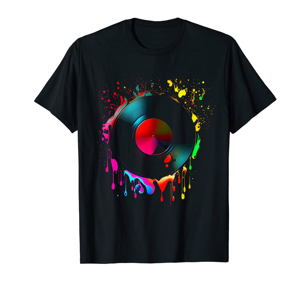 Vinyl 80S Record Turntable T-Shirt - Graphic Print Unisex - T-Shirt, Sweatshirt, Hoodie