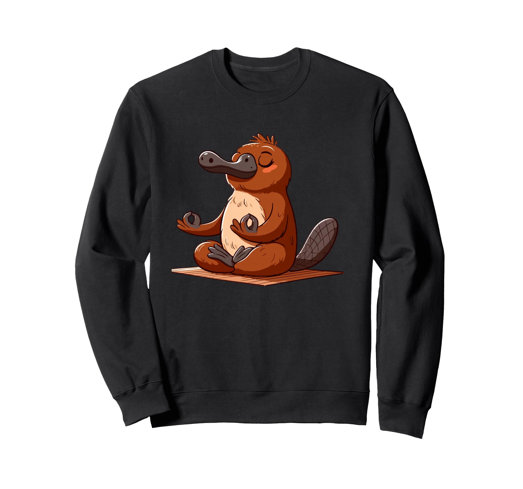 Meditation Platypus Yoga Pose Sweatshirt - Fun Novelty Design Unisex - T-Shirt, Sweatshirt, Hoodie