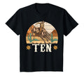 Bull Riding 10Th Birthday 10 Years Old T-Shirt - Streetwear Style Unisex - T-Shirt, Sweatshirt, Hoodie