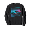 Synthwave Supercar Retrowave Sweatshirt - Casual Everyday Wear for Adults - T-Shirt, Sweatshirt, Hoodie