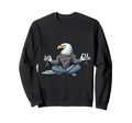 Meditation Eagle Yoga Pose Sweatshirt - Aesthetic Graphic for Adults - T-Shirt, Sweatshirt, Hoodie