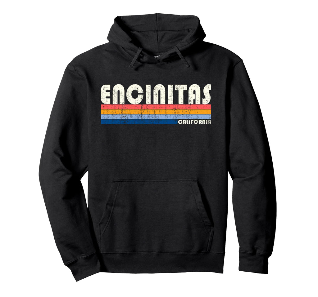 70S 80S Encinitas Ca Hoodie - Graphic Print for Adults - T-Shirt, Sweatshirt, Hoodie
