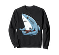 Meditation Shark Yoga Pose Sweatshirt - Casual Everyday Wear Men Women - T-Shirt, Sweatshirt, Hoodie