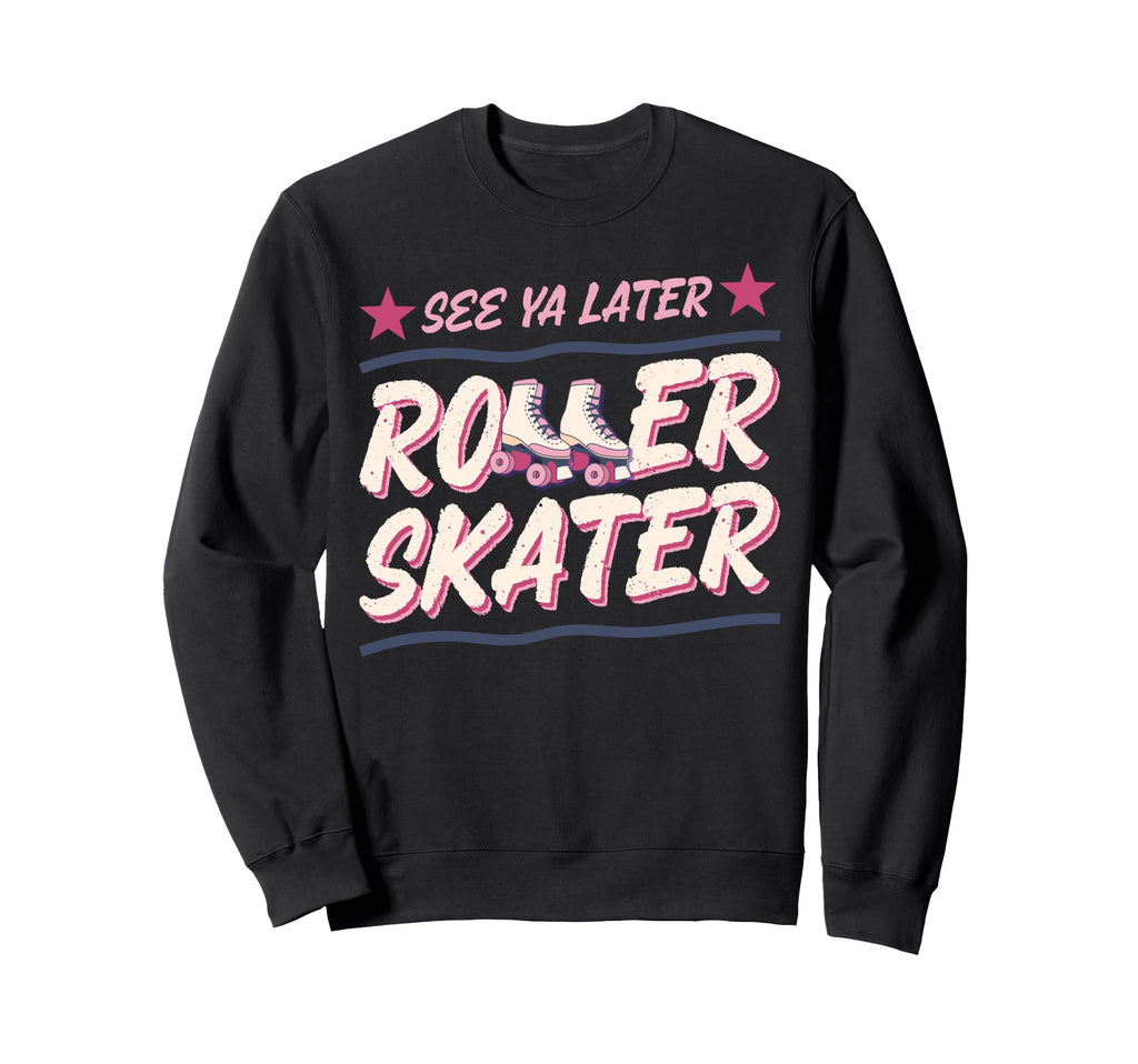 Roller Skating Skate 1970S See Sweatshirt - Aesthetic Graphic Men Women - T-Shirt, Sweatshirt, Hoodie