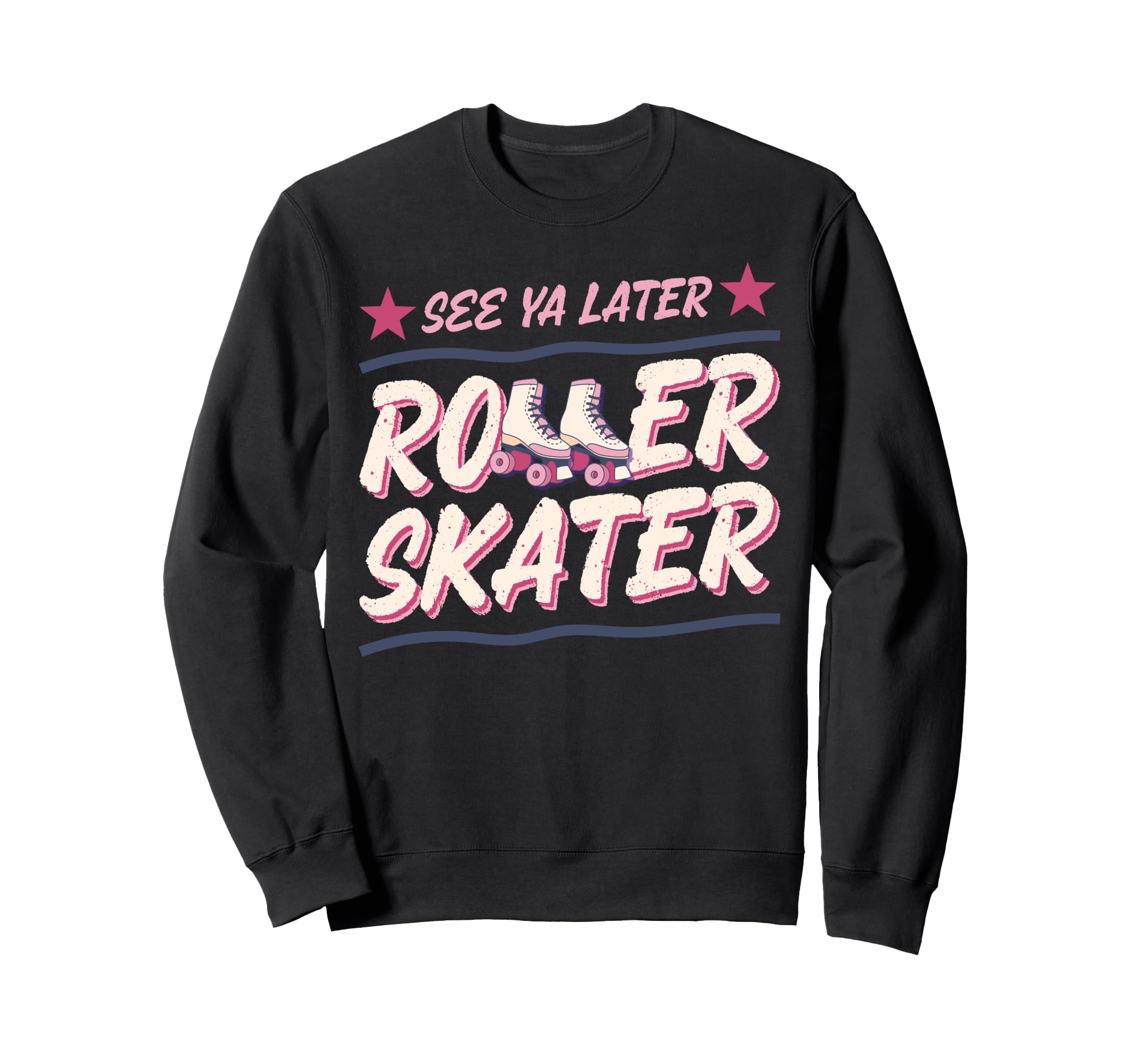Roller Skating Skate 1970S See Sweatshirt - Aesthetic Graphic Men Women - T-Shirt, Sweatshirt, Hoodie