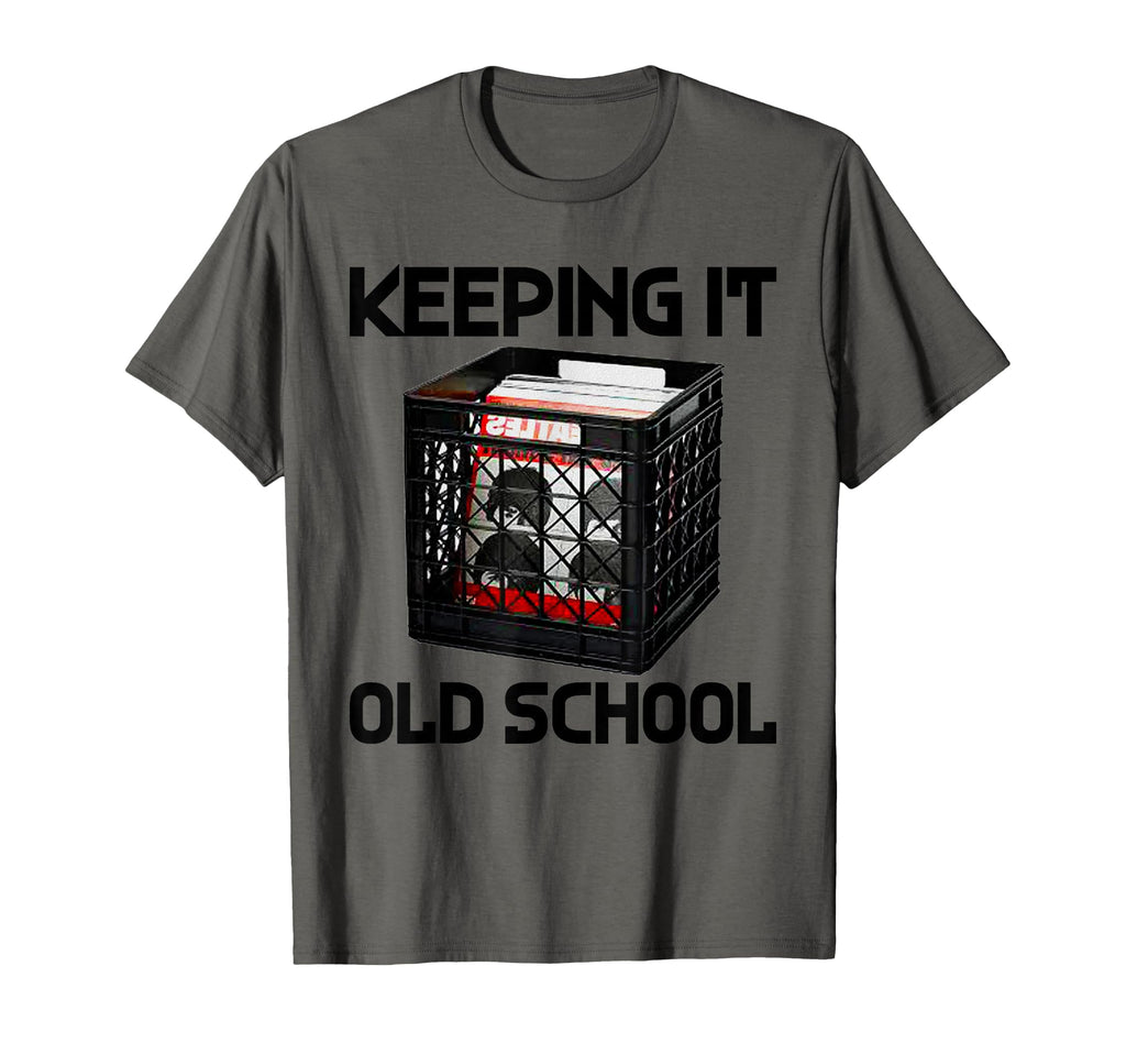 Keeping It Old School Vinyl Record T-Shirt - Aesthetic Graphic for Adults - T-Shirt, Sweatshirt, Hoodie