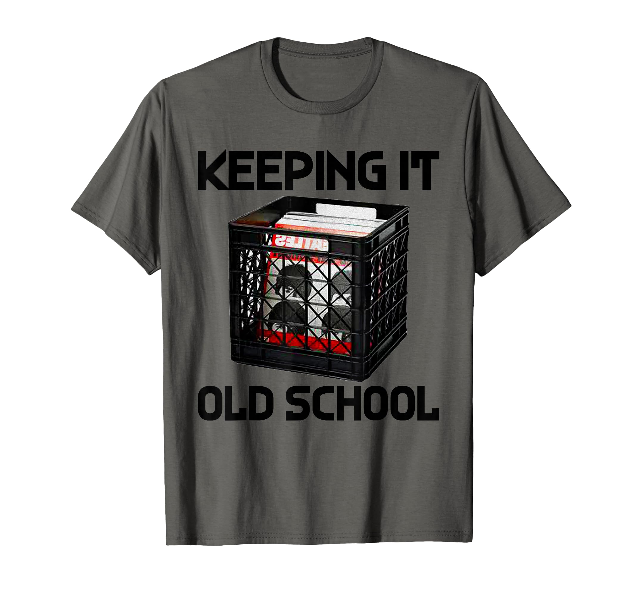 Keeping It Old School Vinyl Record T-Shirt - Aesthetic Graphic for Adults - T-Shirt, Sweatshirt, Hoodie