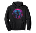 Elephant Vaporwave Aesthetic Hoodie - Casual Everyday Wear Unisex - T-Shirt, Sweatshirt, Hoodie