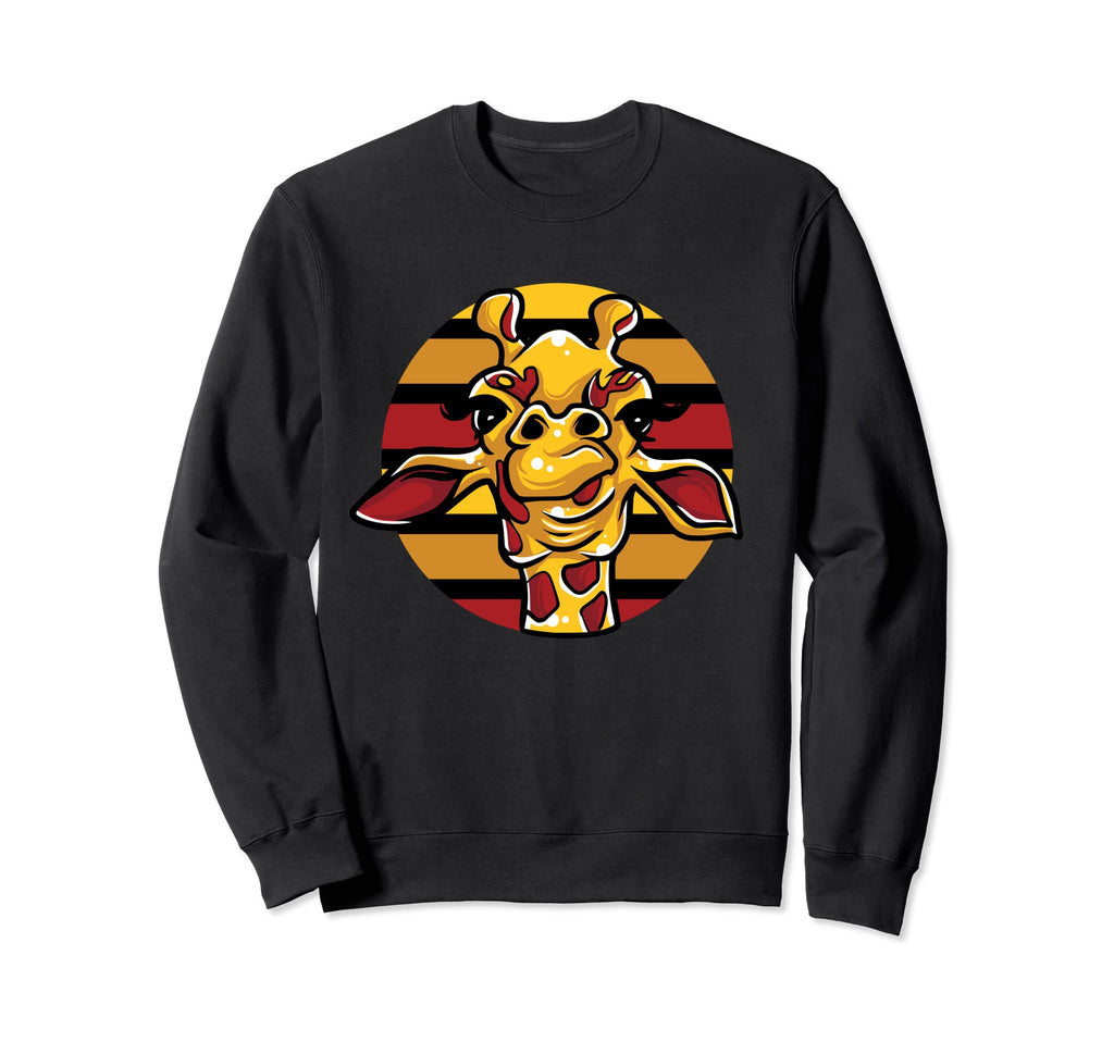 Funny Giraffe Silhouette Sunset Gift Sweatshirt - Fun Novelty Design Unisex - T-Shirt, Sweatshirt, Hoodie