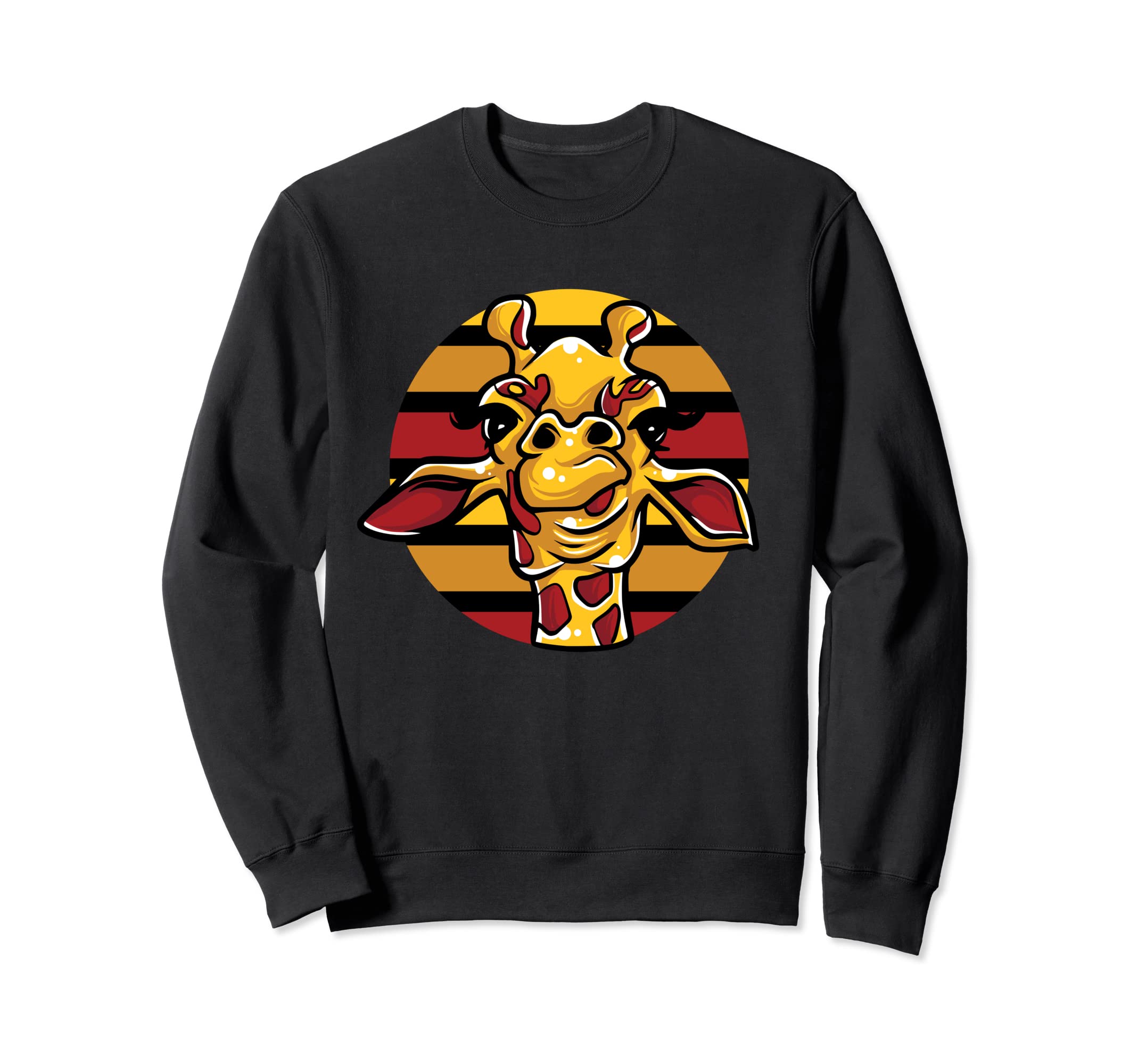 Funny Giraffe Silhouette Sunset Gift Sweatshirt - Fun Novelty Design Unisex - T-Shirt, Sweatshirt, Hoodie