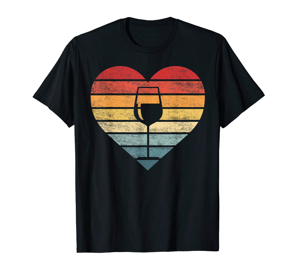 Wine Lover Gifts Sunset Wine Glass T-Shirt - Custom Art Print Unisex - T-Shirt, Sweatshirt, Hoodie