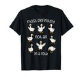 Most Definitely Not All Row Funny Goose T-Shirt - Graphic Print for Adults - T-Shirt, Sweatshirt, Hoodie