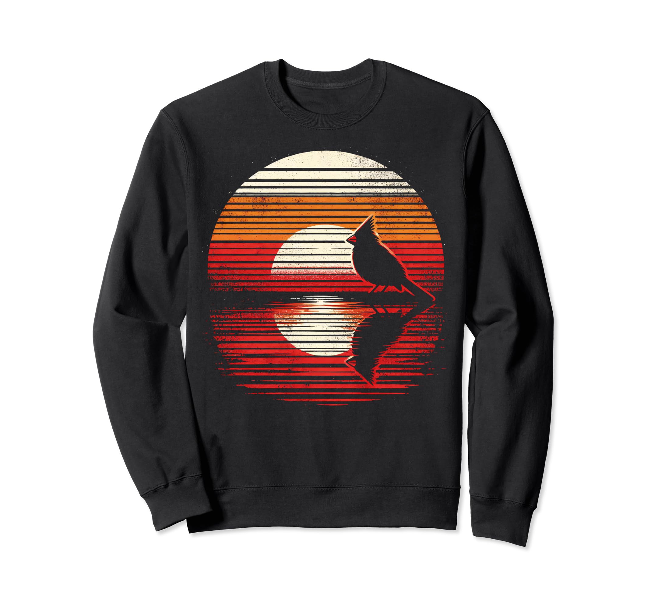 Cardinal Bird Sunset Safari 70S Sweatshirt - Minimalist Print Men Women - T-Shirt, Sweatshirt, Hoodie