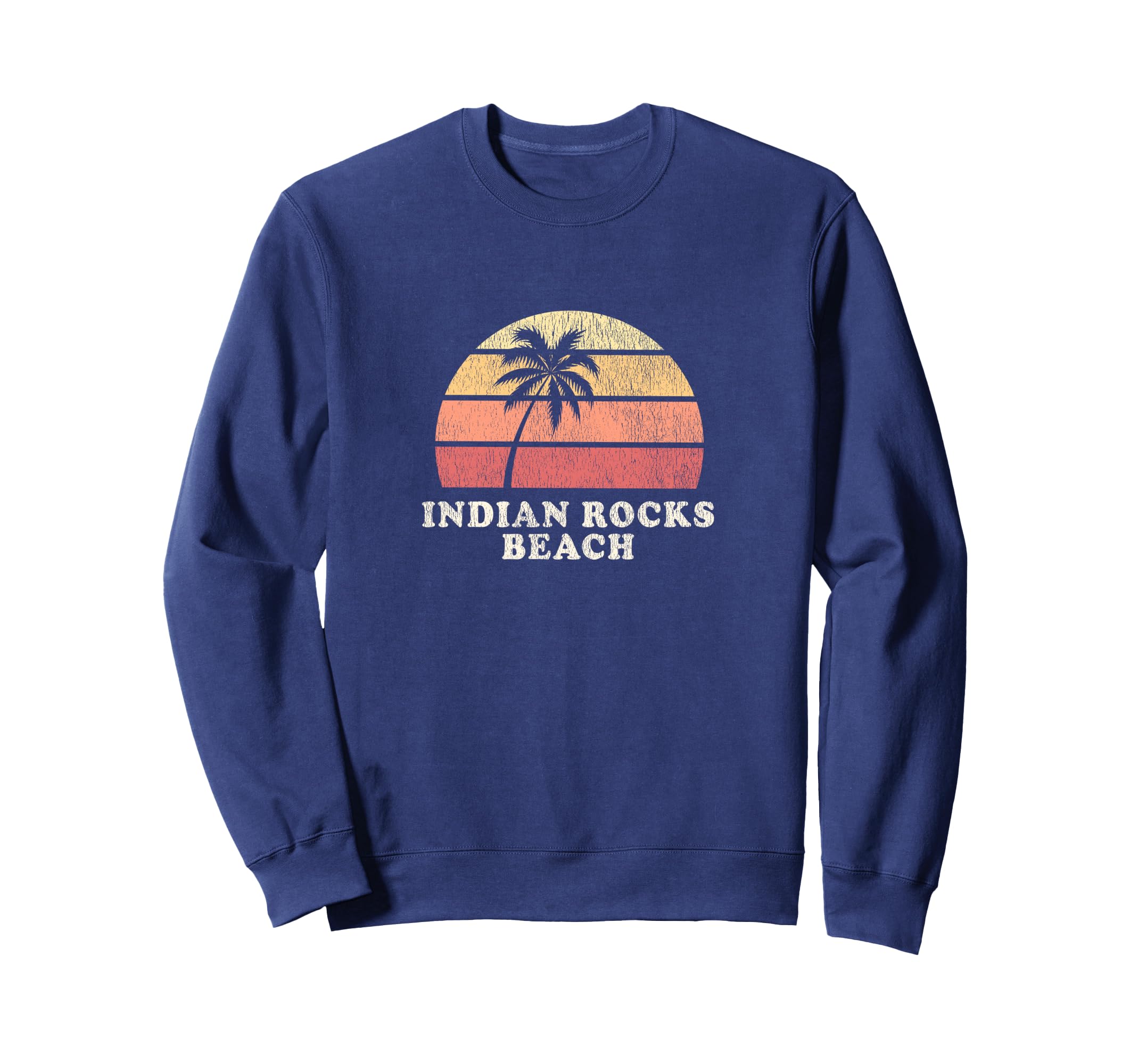 Indian Rocks Beach Fl 70S Throwback Sweatshirt - Trendy Graphic for Adults - T-Shirt, Sweatshirt, Hoodie