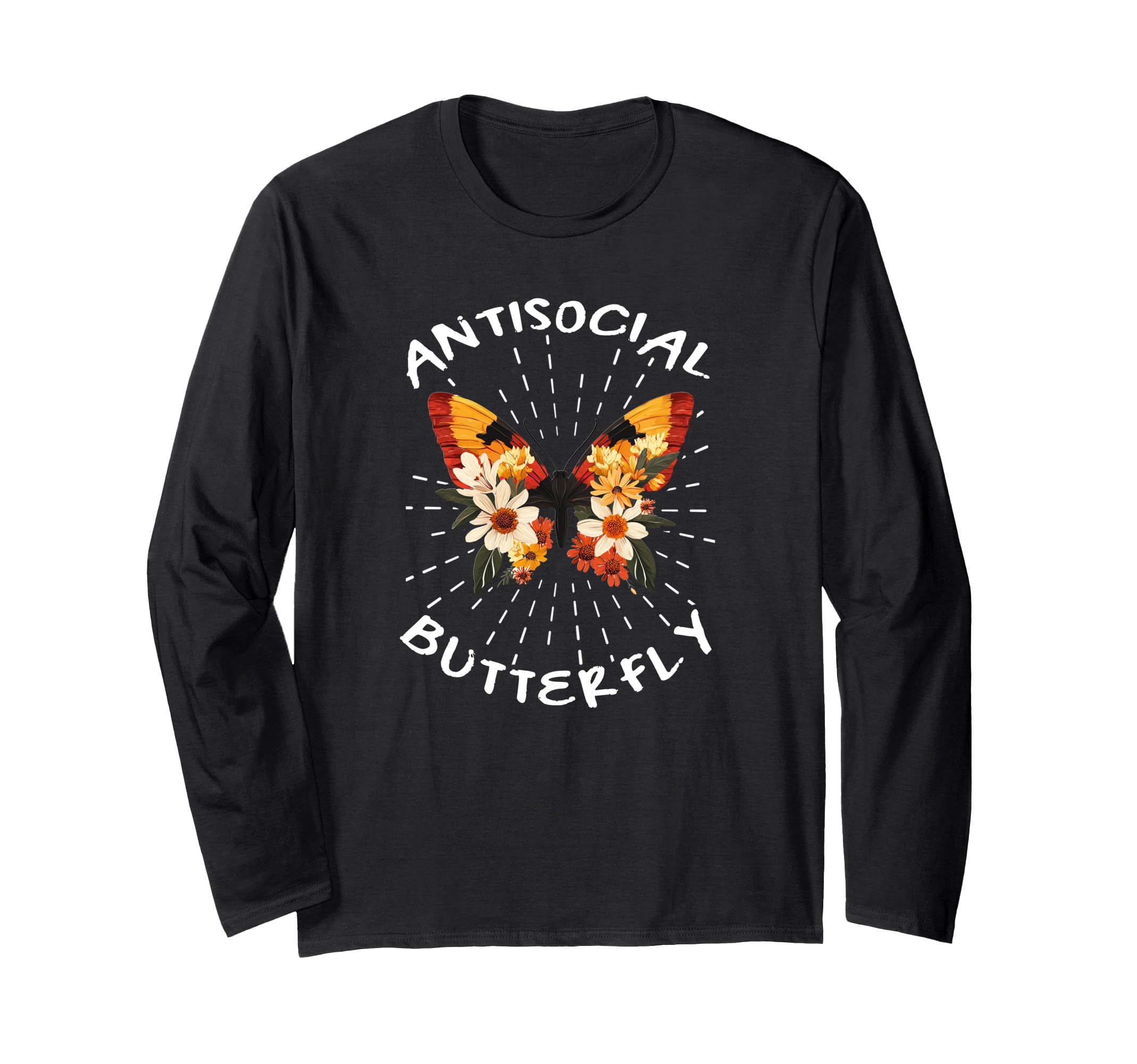 Antisocial Butterfly T-Shirt - Unique Graphic Men Women - T-Shirt, Sweatshirt, Hoodie