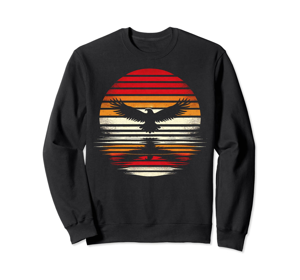 Eagle Bird Sunset Safari 70S Sweatshirt - Streetwear Style Men Women - T-Shirt, Sweatshirt, Hoodie