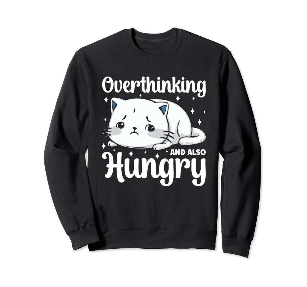 Hungry Overthinker Food Anxiety T-Shirt - Minimalist Print Unisex - T-Shirt, Sweatshirt, Hoodie