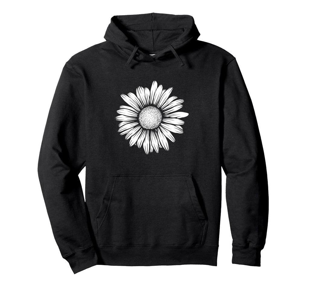 60S 70S Boho Hippie Floral Flower Daisy Hoodie - Novelty Apparel Unisex - T-Shirt, Sweatshirt, Hoodie