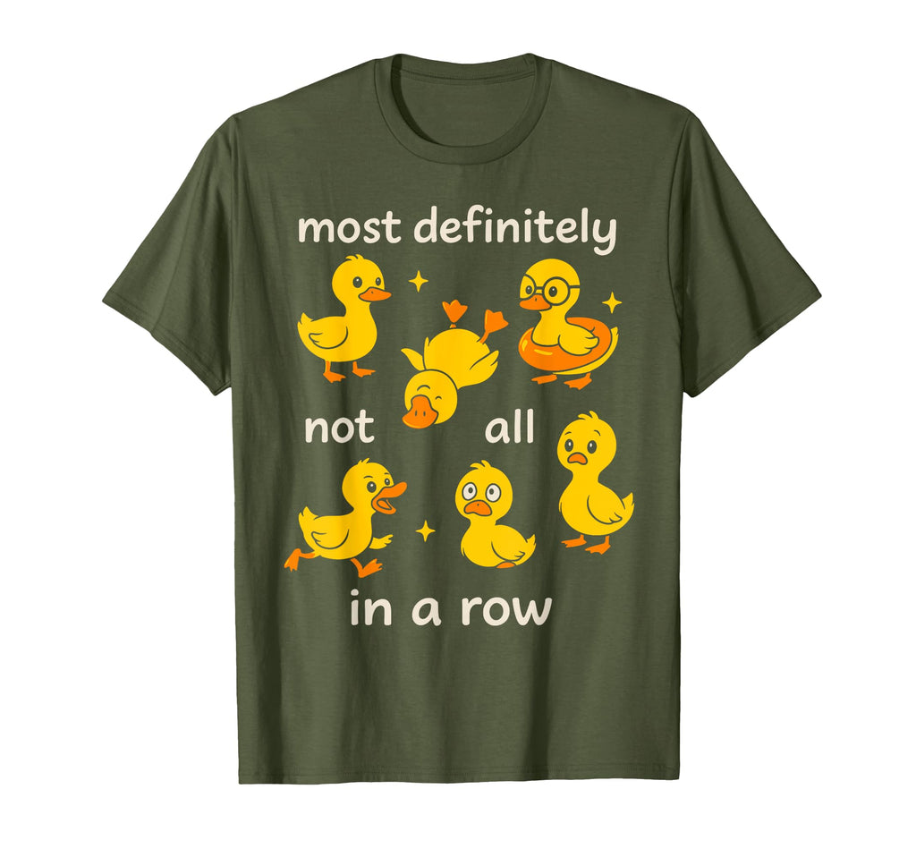 Most Definitely Not All Row Funny Duck T-Shirt - Unique Graphic Men Women - T-Shirt, Sweatshirt, Hoodie