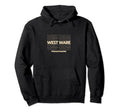 West Ware Massachusetts Repeating Text Hoodie - Minimalist Print Unisex - T-Shirt, Sweatshirt, Hoodie