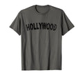 Hollywood Black Text T-Shirt - Trendy Graphic Men Women - T-Shirt, Sweatshirt, Hoodie