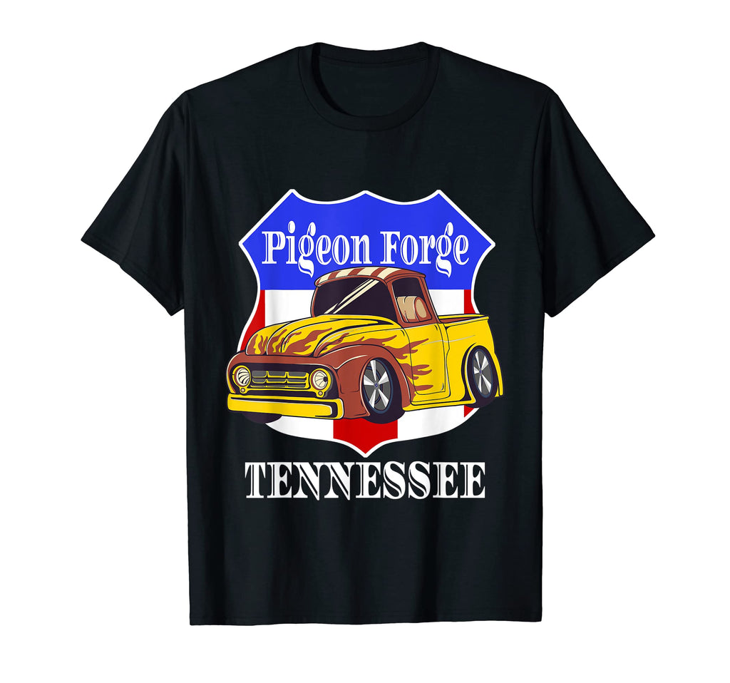 Pigeon Forge Tennessee Hot Rod Run T-Shirt - Fun Novelty Design for Adults - T-Shirt, Sweatshirt, Hoodie