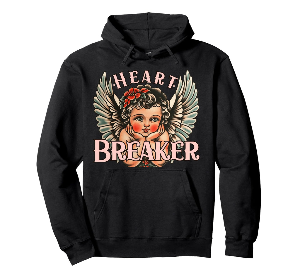 Valentines Heart Breaker Cupid Flash Hoodie - Graphic Print Men Women - T-Shirt, Sweatshirt, Hoodie